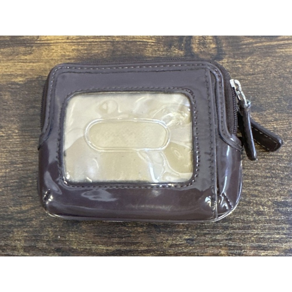 Coach Signature C Jacquard Small Zip Around Wallet With ID Window Coin Card Slot - Picture 3 of 13